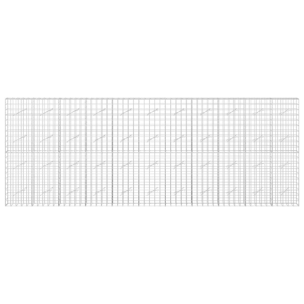 Γκαμπιόν με σύρμα 3,5 mm και πλέγμα 10x10 cm 550x10x200 εκ - Pakobazaar