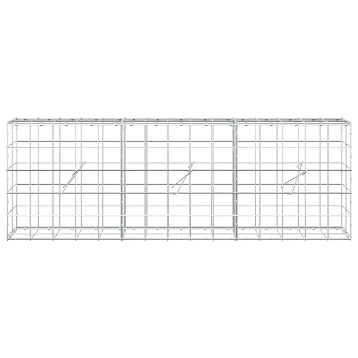 Γκαμπιόν με σύρμα 3,5 mm και πλέγμα 10x10 cm 150x20x50 εκ - Pakobazaar
