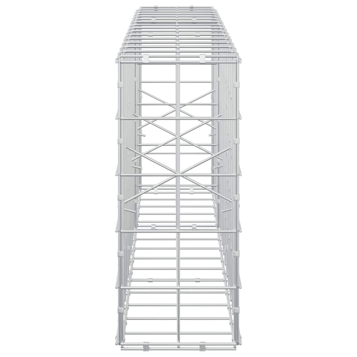 Γκαμπιόν με σύρμα 3,5 mm και πλέγμα 10x10 cm 150x20x50 εκ - Pakobazaar