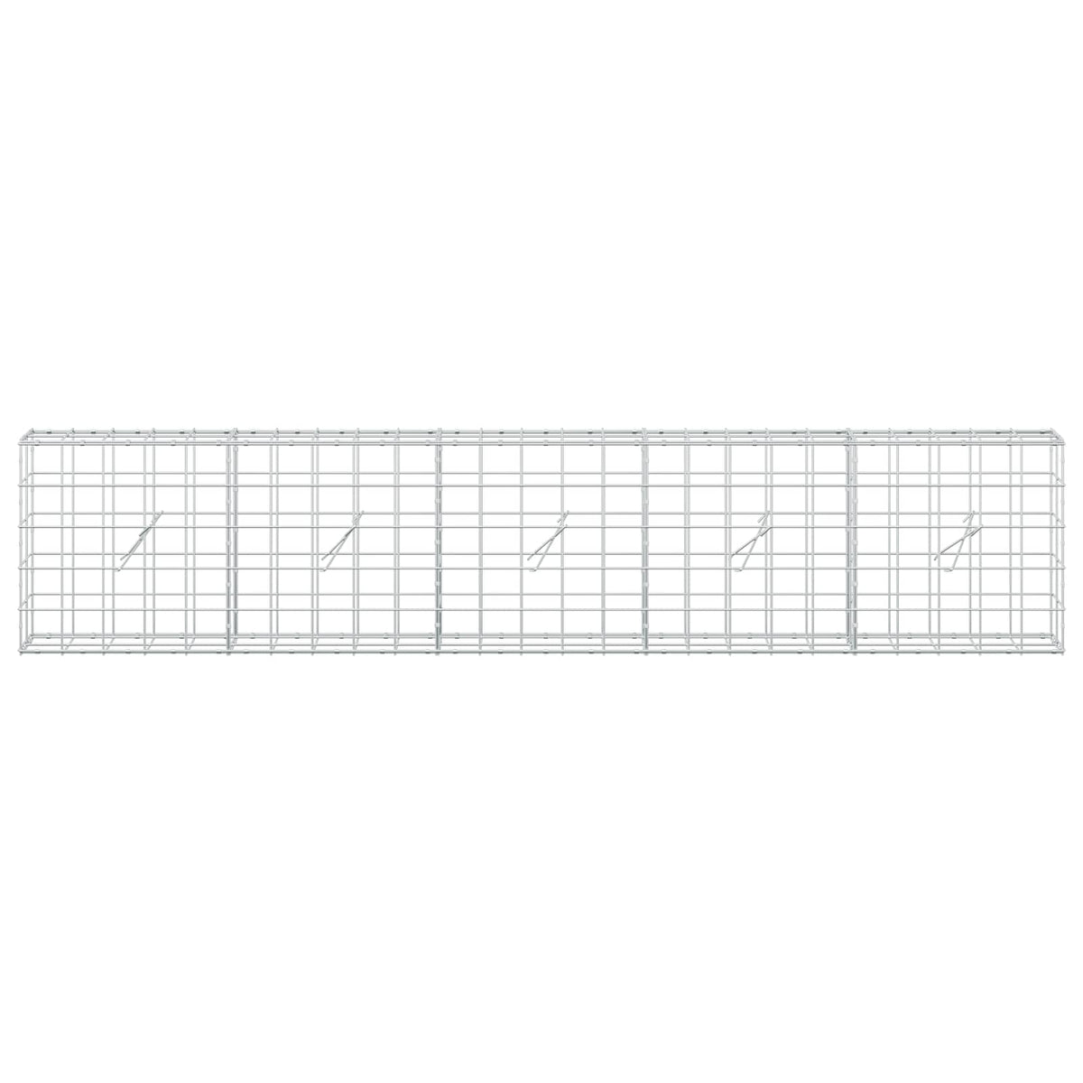 Γκαμπιόν με σύρμα 3,5 mm και πλέγμα 10x10 cm 250x20x50 εκ
