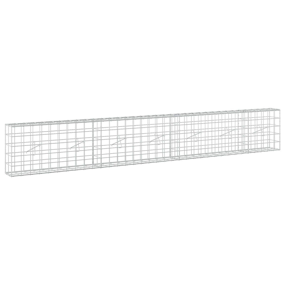 Γκαμπιόν με σύρμα 3,5 mm και πλέγμα 10x10 cm 350x20x50 εκ - Pakobazaar