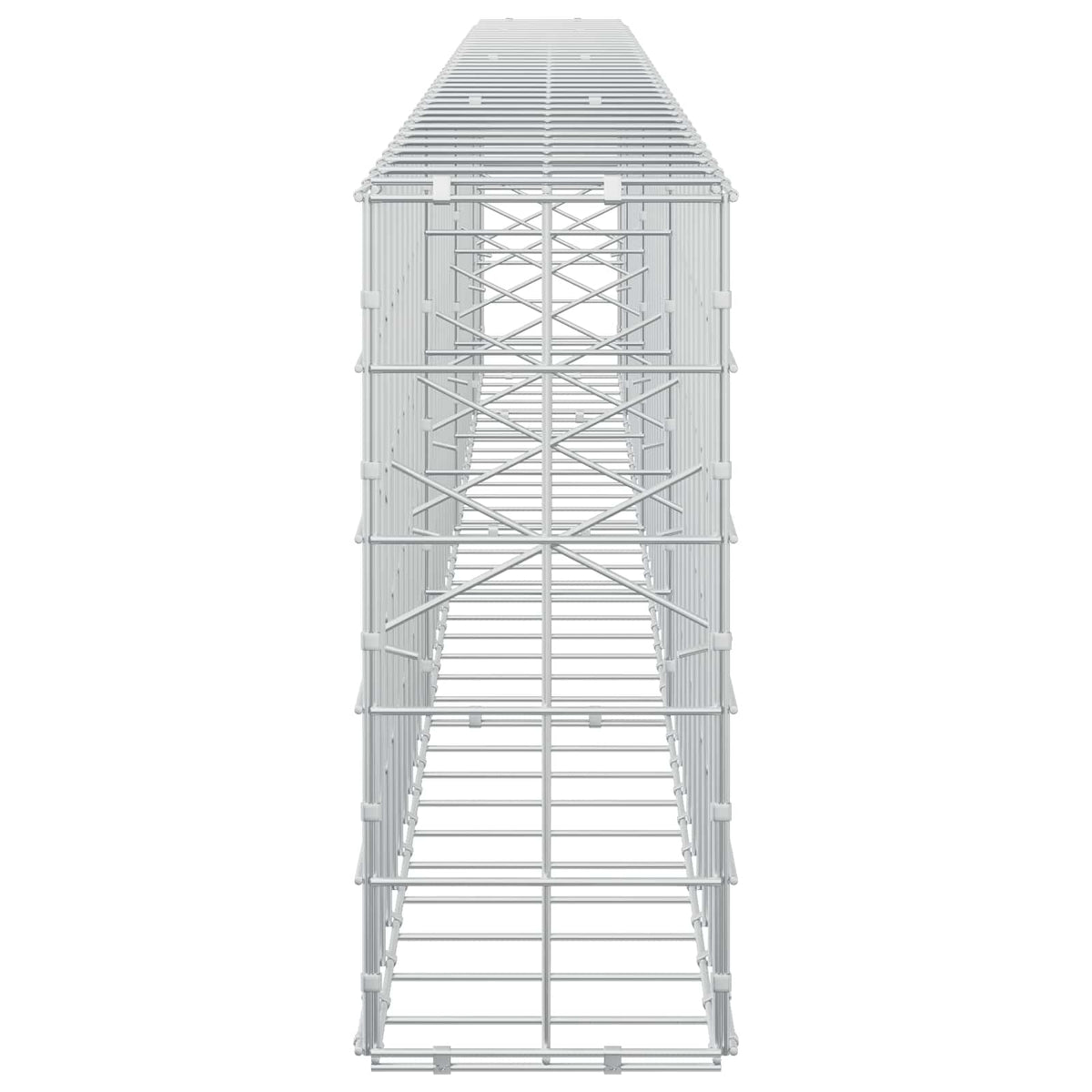 Γκαμπιόν με σύρμα 3,5 mm και πλέγμα 10x10 cm 350x20x50 εκ - Pakobazaar