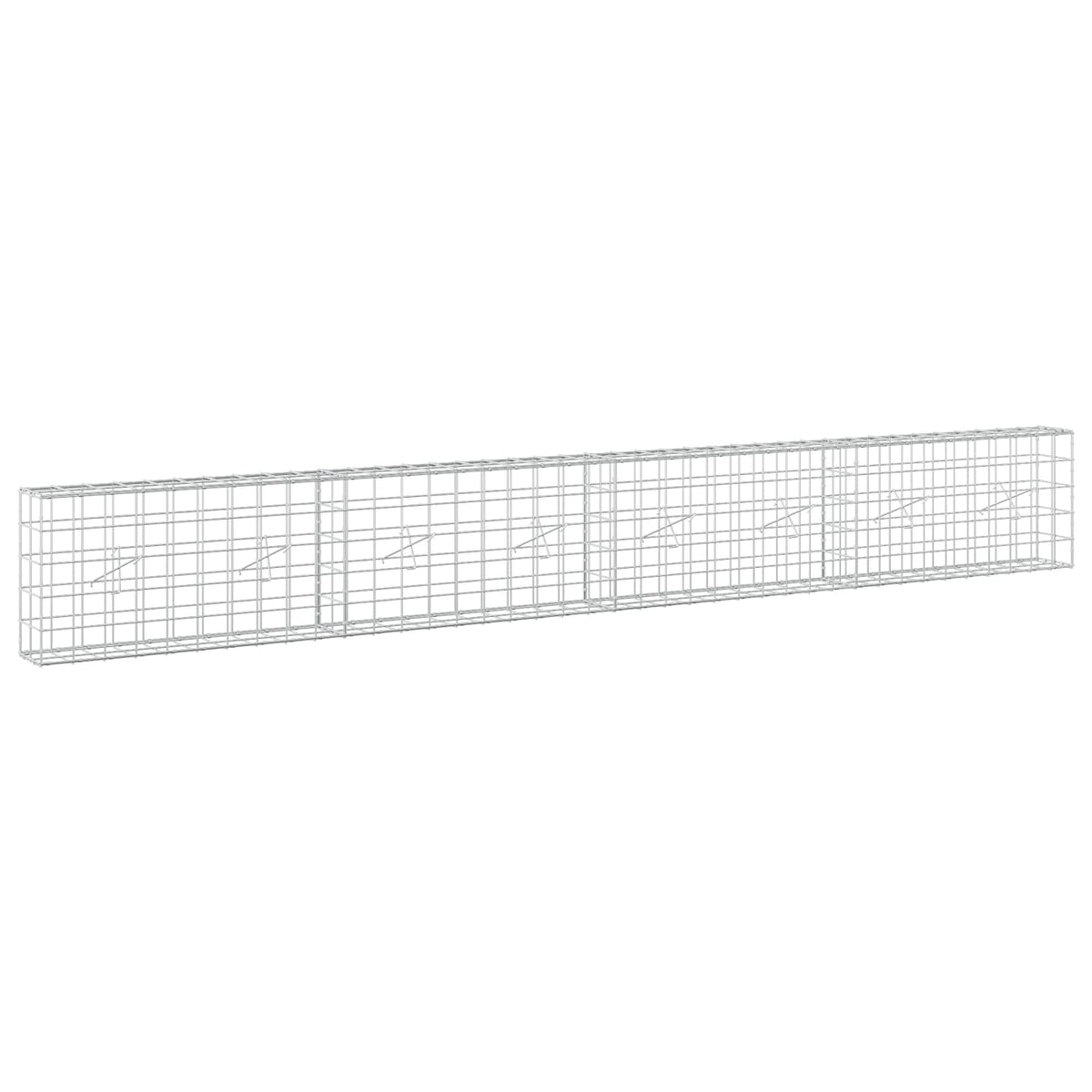 Γκαμπιόν με σύρμα 3,5 mm και πλέγμα 10x10 cm 400x20x50 εκ - Pakobazaar