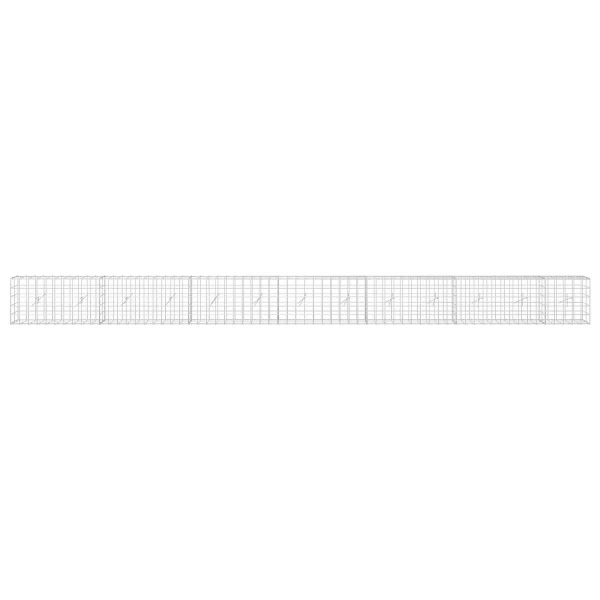 Γκαμπιόν με σύρμα 3,5 mm και πλέγμα 10x10 cm 650x20x50 εκ - Pakobazaar