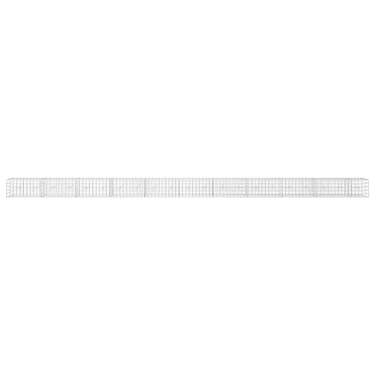Γκαμπιόν με σύρμα 3,5 mm και πλέγμα 10x10 cm 1050x20x50 εκ - Pakobazaar