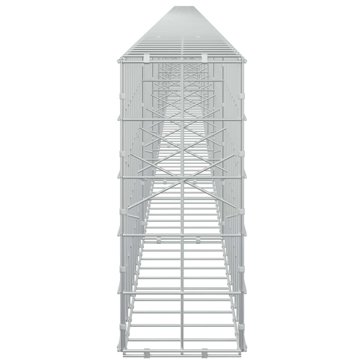 Γκαμπιόν με σύρμα 3,5 mm και πλέγμα 10x10 cm 1100x20x50 εκ - Pakobazaar