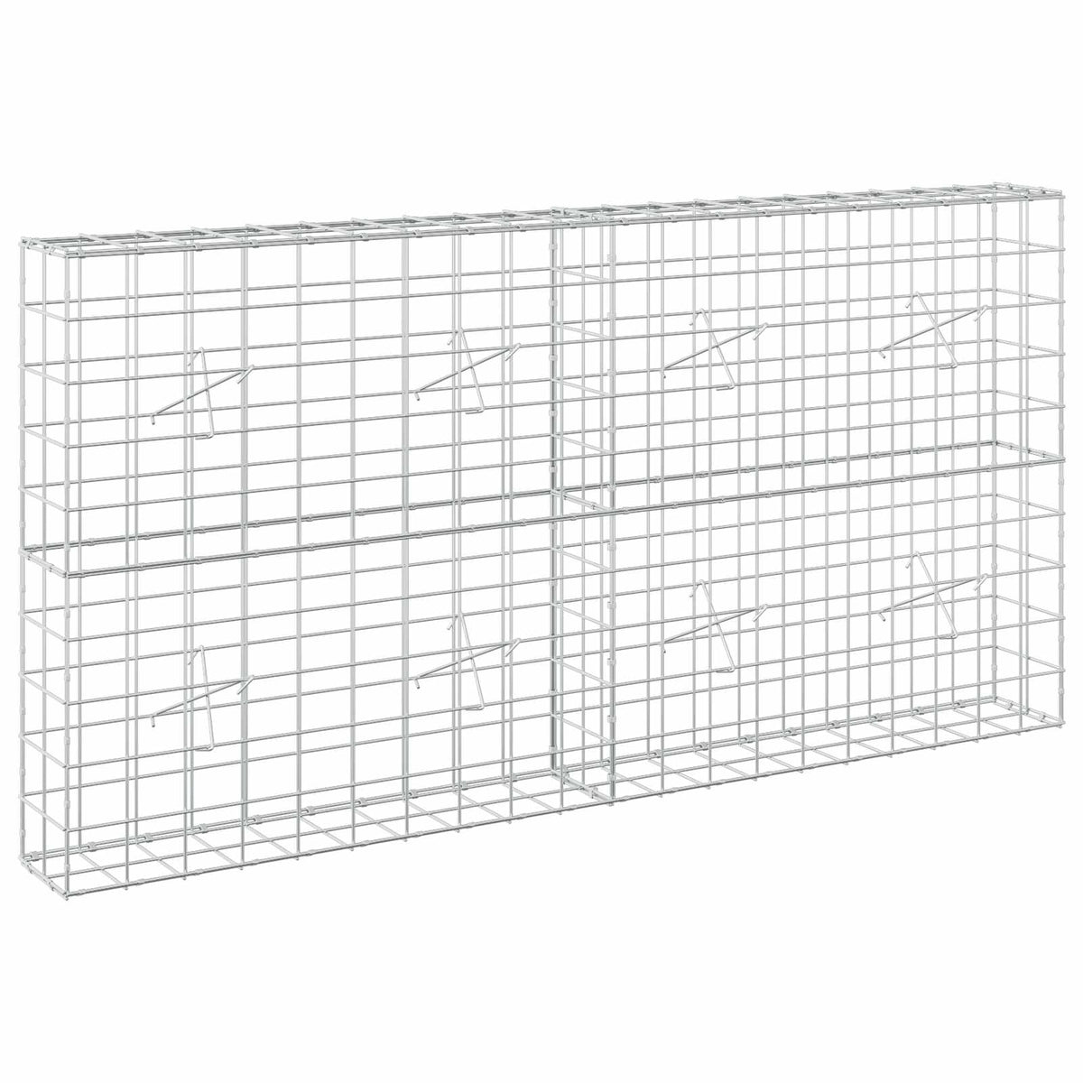Γκαμπιόν με σύρμα 3,5 mm και πλέγμα 10x10 cm 200x20x100 εκ - Pakobazaar