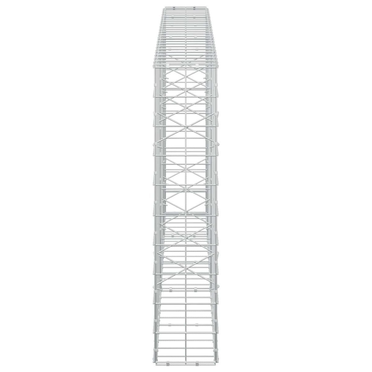 Γκαμπιόν με σύρμα 3,5 mm και πλέγμα 10x10 cm 250x20x100 εκ - Pakobazaar