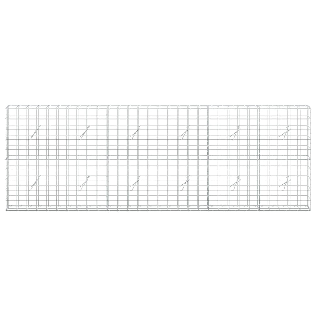 Γκαμπιόν με σύρμα 3,5 mm και πλέγμα 10x10 cm 300x20x100 εκ - Pakobazaar