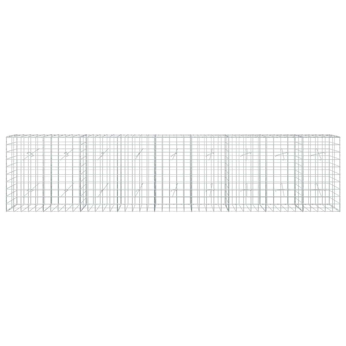 Γκαμπιόν με σύρμα 3,5 mm και πλέγμα 10x10 cm 450x20x100 εκ - Pakobazaar
