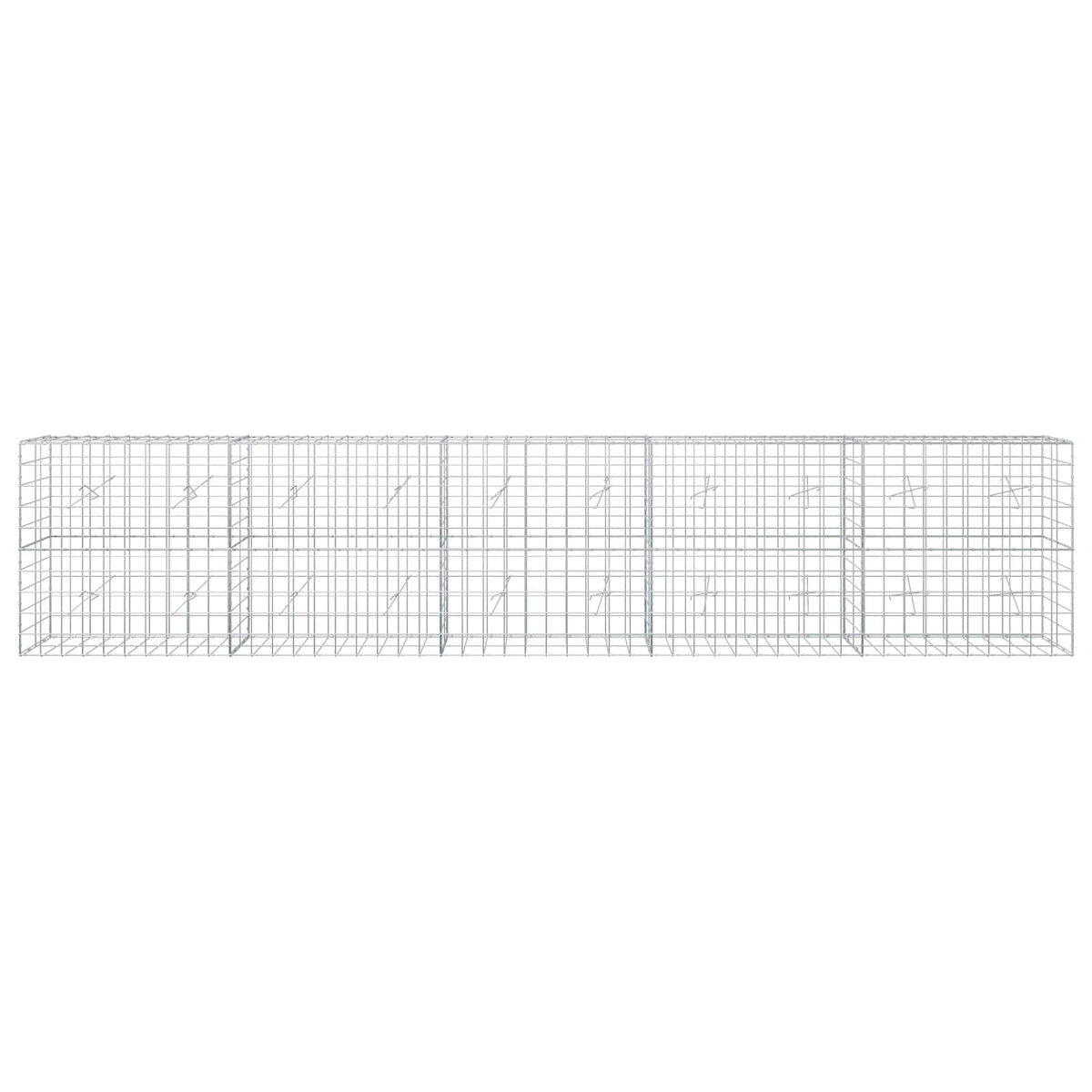 Γκαμπιόν με σύρμα 3,5 mm και πλέγμα 10x10 cm 500x20x100 εκ - Pakobazaar