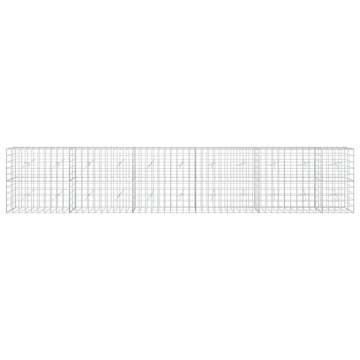 Γκαμπιόν με σύρμα 3,5 mm και πλέγμα 10x10 cm 550x20x100 εκ.