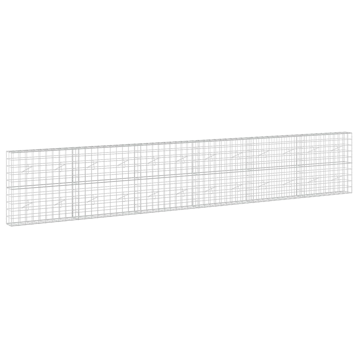 Γκαμπιόν με σύρμα 3,5 mm και πλέγμα 10x10 cm 600x20x100 εκ - Pakobazaar