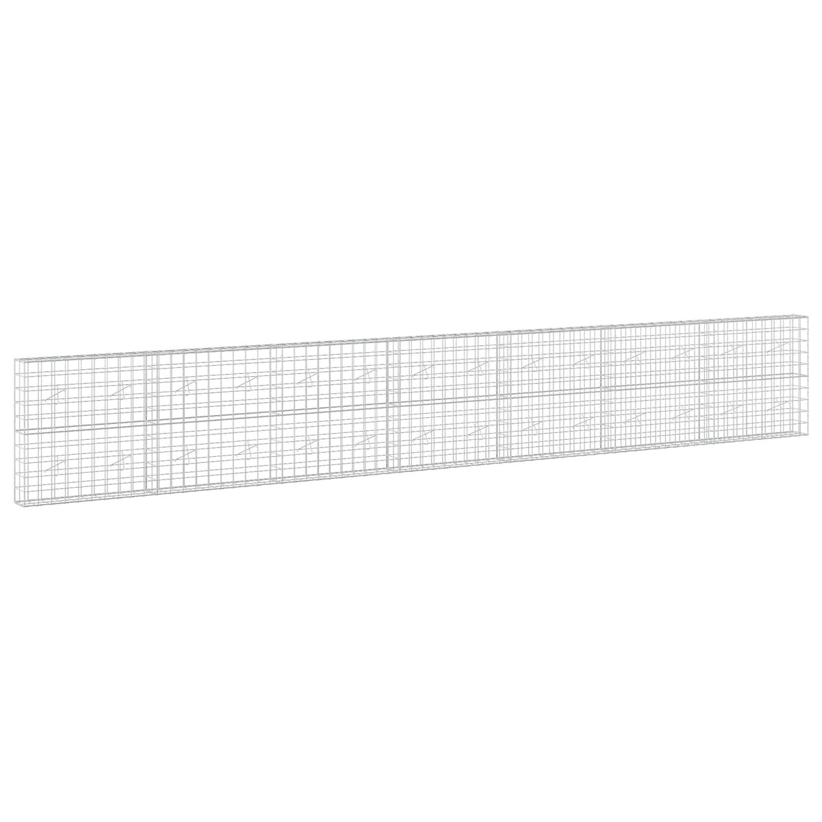 Γκαμπιόν με σύρμα 3,5 mm και πλέγμα 10x10 cm 700x20x100 εκ - Pakobazaar