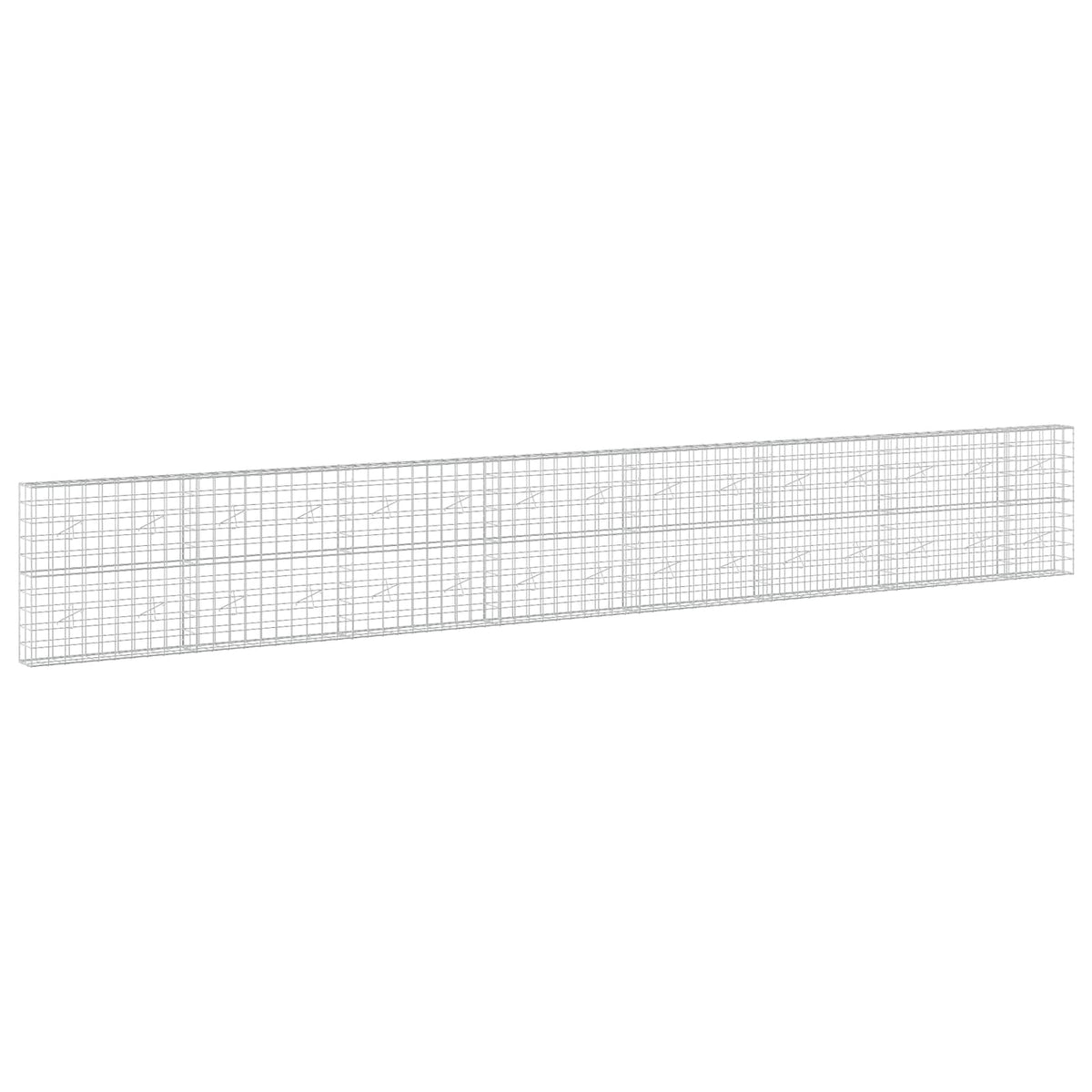 Γκαμπιόν με σύρμα 3,5 mm και πλέγμα 10x10 cm 750x20x100 εκ - Pakobazaar