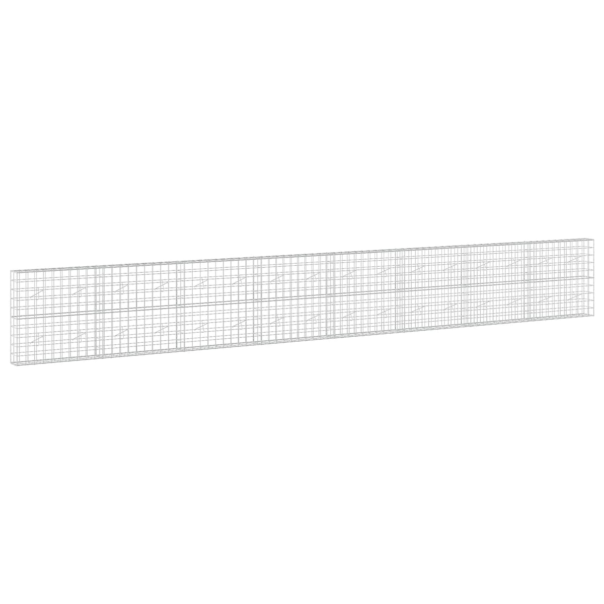 Γκαμπιόν με σύρμα 3,5 mm και πλέγμα 10x10 cm 800x20x100 εκ - Pakobazaar