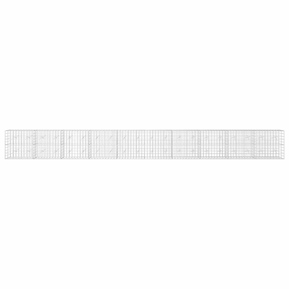 Γκαμπιόν με σύρμα 3,5 mm και πλέγμα 10x10 cm 1000x20x100 εκ - Pakobazaar