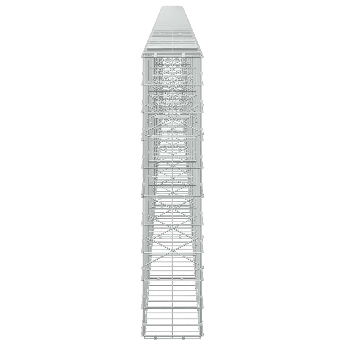 Γκαμπιόν με σύρμα 3,5 mm και πλέγμα 10x10 cm 1000x20x100 εκ - Pakobazaar