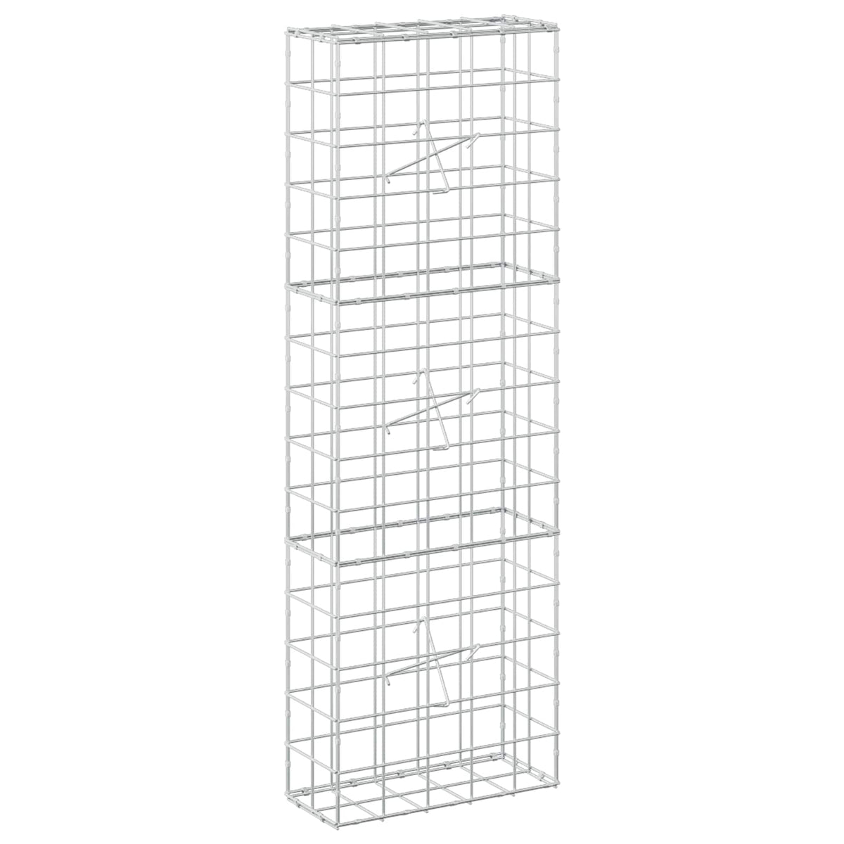Γκαμπιόν με σύρμα 3,5 mm και πλέγμα 10x10 cm 50x20x150 εκ. - Pakobazaar