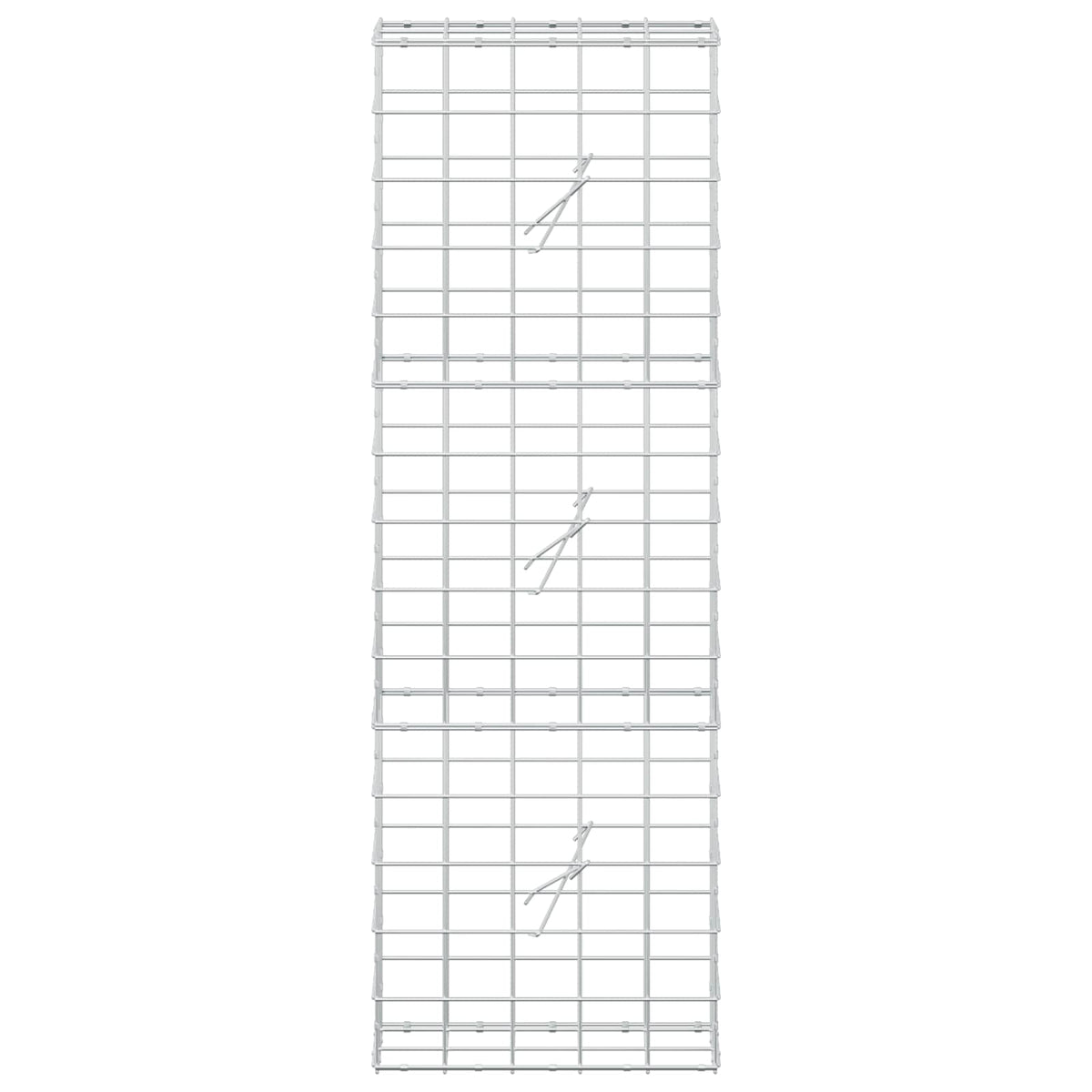 Γκαμπιόν με σύρμα 3,5 mm και πλέγμα 10x10 cm 50x20x150 εκ. - Pakobazaar