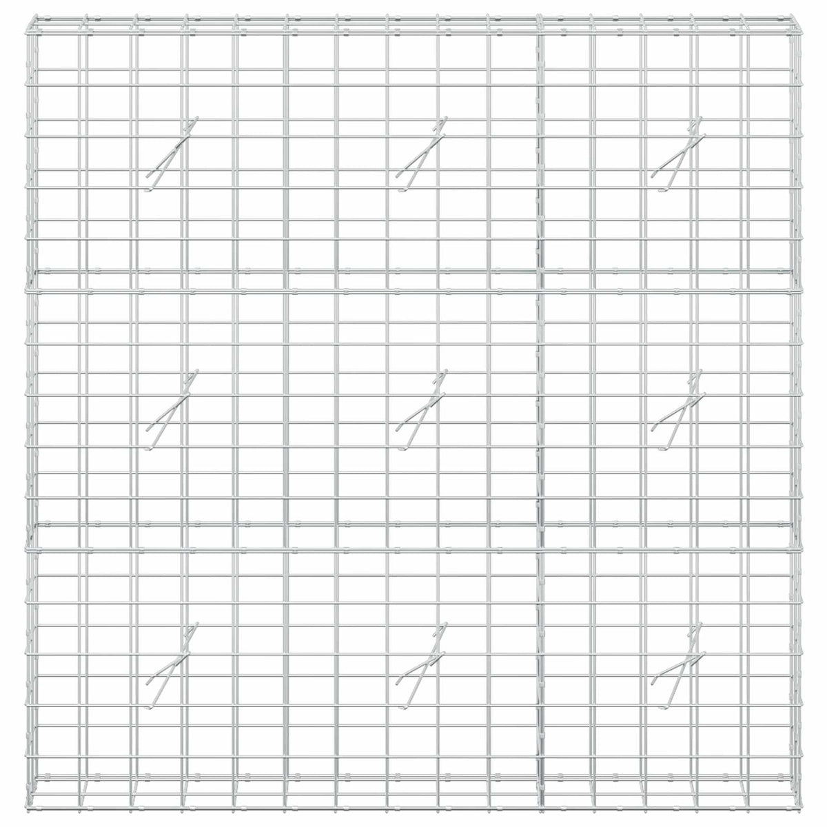 Γκαμπιόν με σύρμα 3,5 mm και πλέγμα 10x10 cm 150x20x150 εκ - Pakobazaar