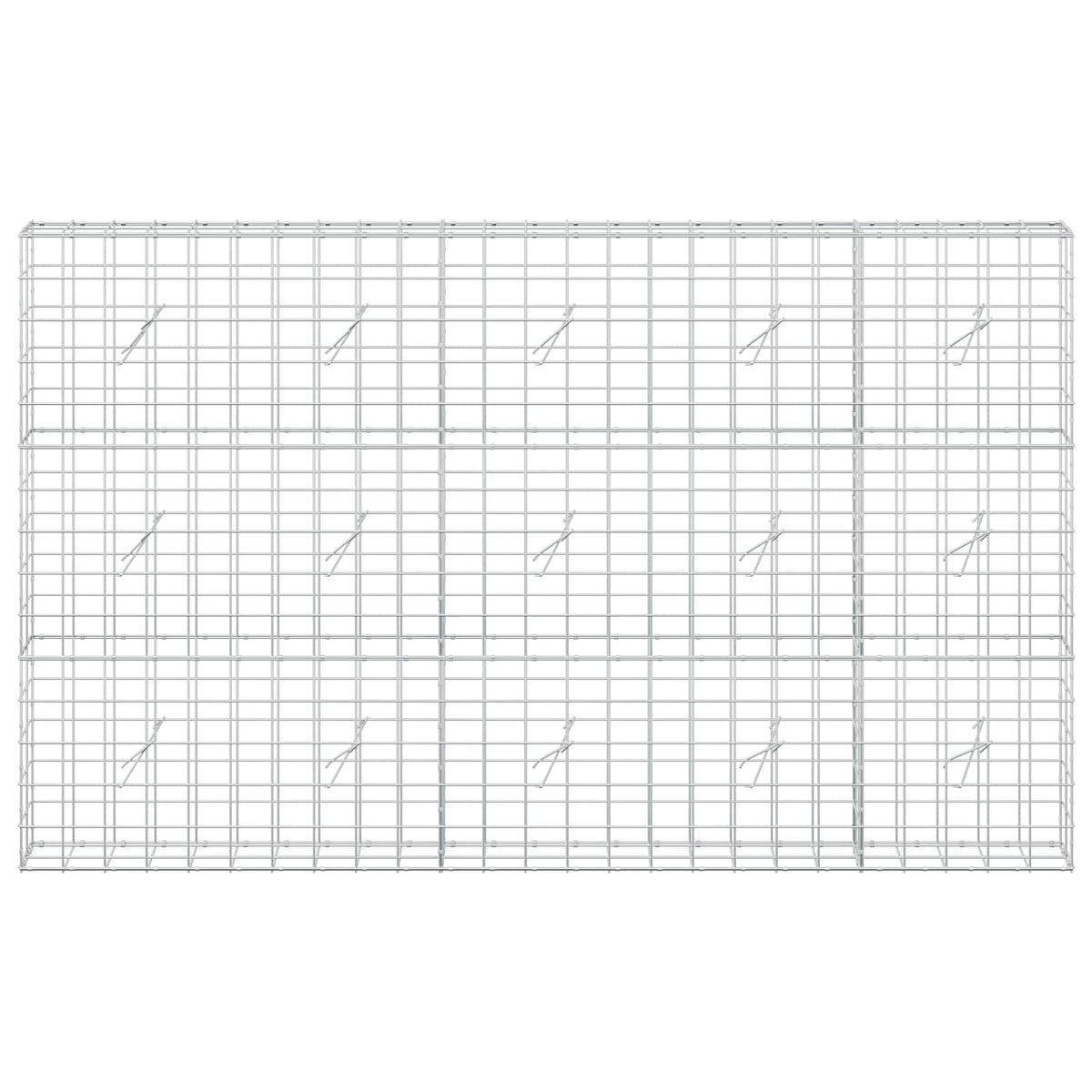 Γκαμπιόν με σύρμα 3,5 mm και πλέγμα 10x10 cm 250x20x150 εκ.