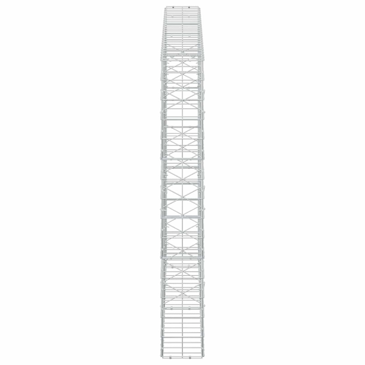 Γκαμπιόν με σύρμα 3,5 mm και πλέγμα 10x10 cm 250x20x150 εκ.