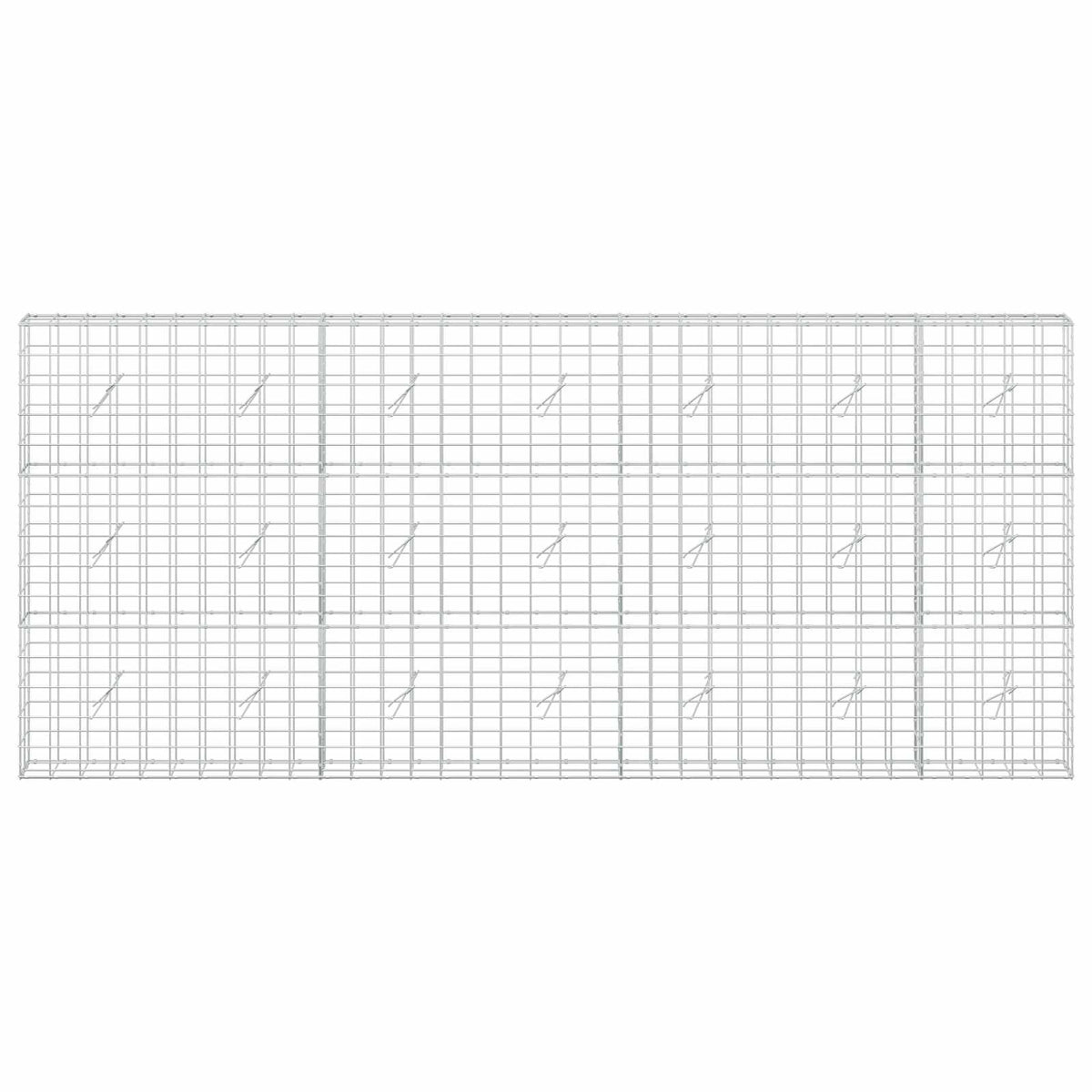 Γκαμπιόν με σύρμα 3,5 mm και πλέγμα 10x10 cm 350x20x150 εκ - Pakobazaar