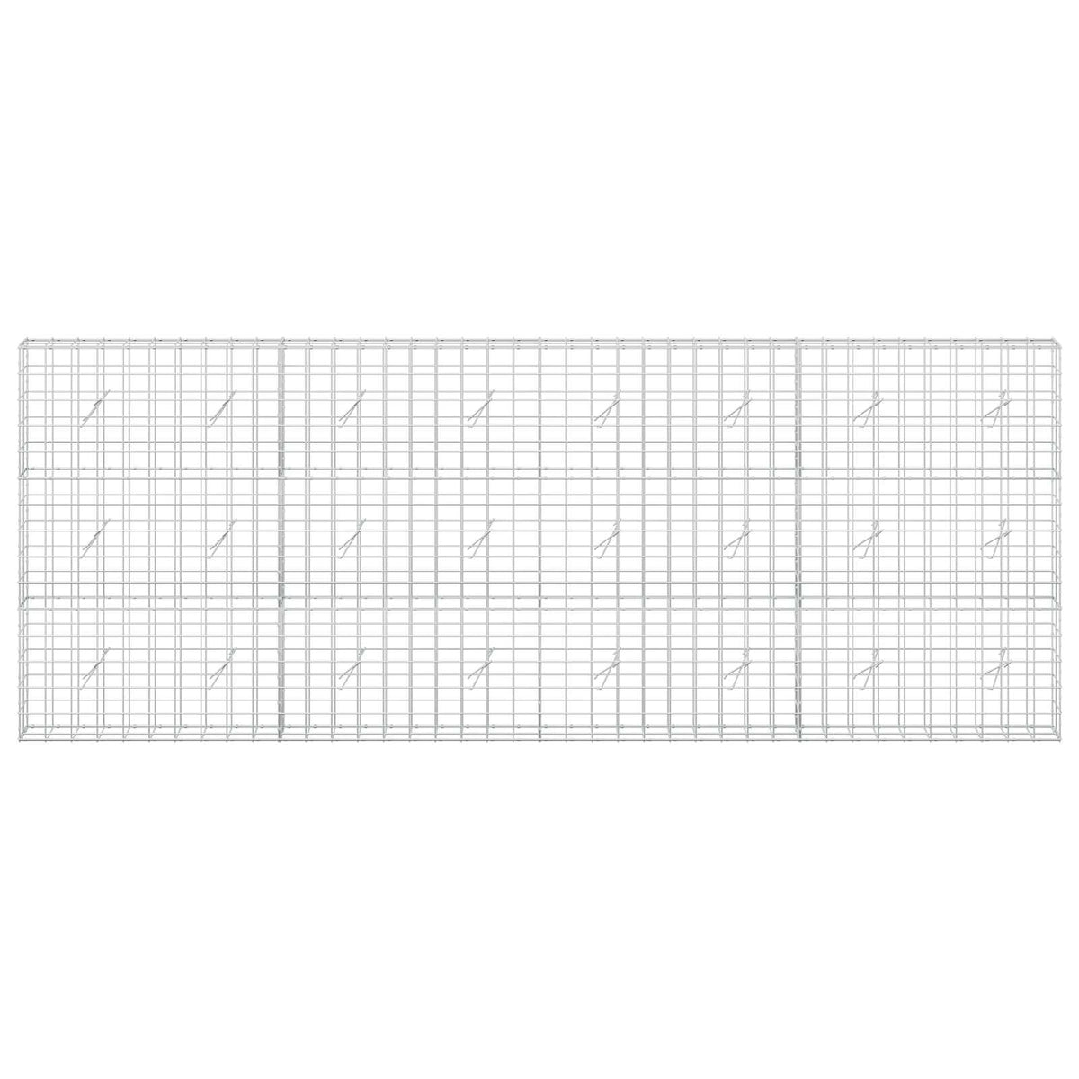 Γκαμπιόν με σύρμα 3,5 mm και πλέγμα 10x10 cm 400x20x150 εκ - Pakobazaar