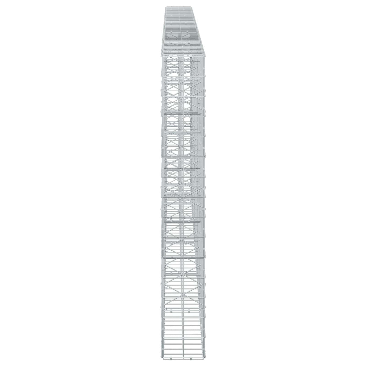 Γκαμπιόν με σύρμα 3,5 mm και πλέγμα 10x10 cm 550x20x150 εκ - Pakobazaar