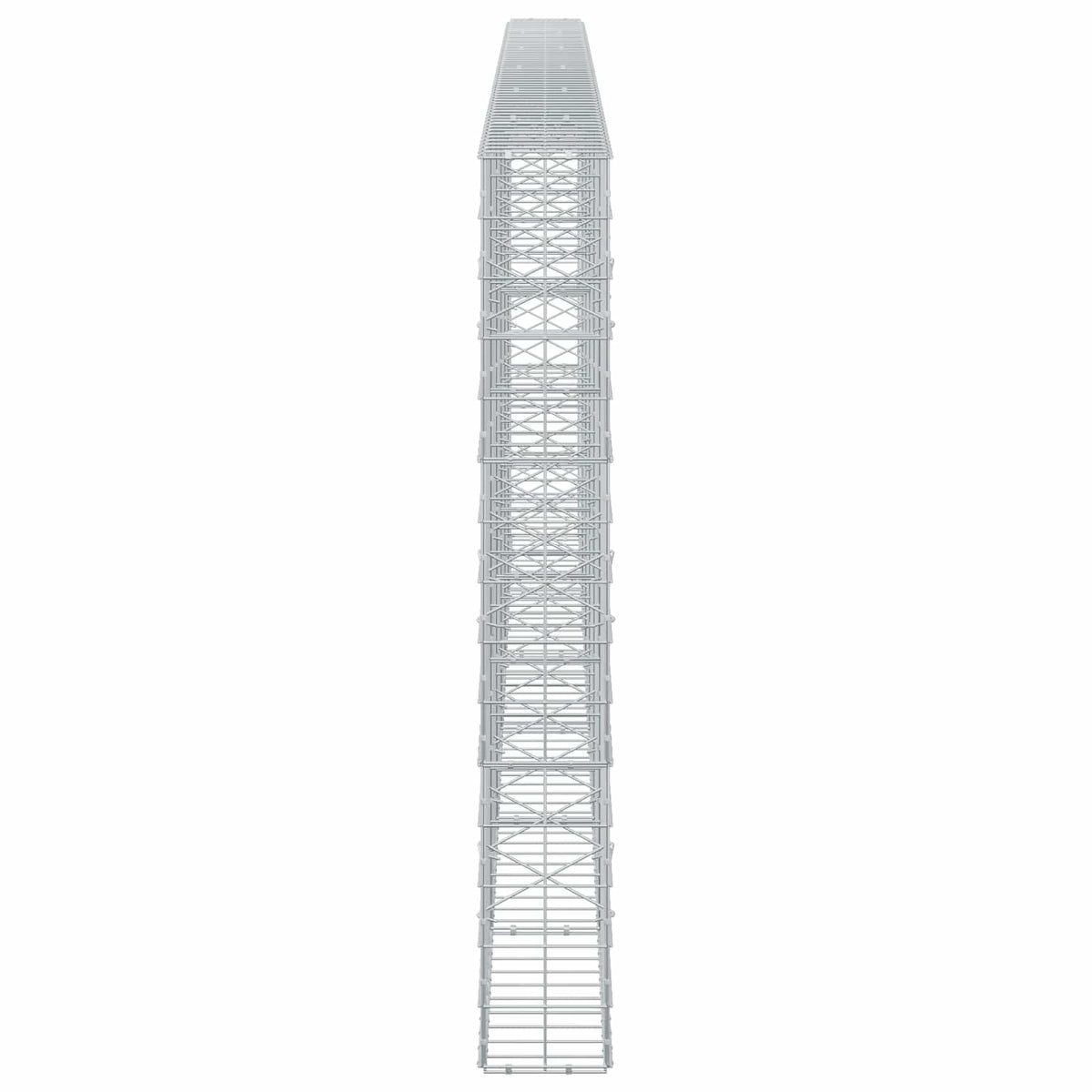 Γκαμπιόν με σύρμα 3,5 mm και πλέγμα 10x10 cm 600x20x150 εκ - Pakobazaar