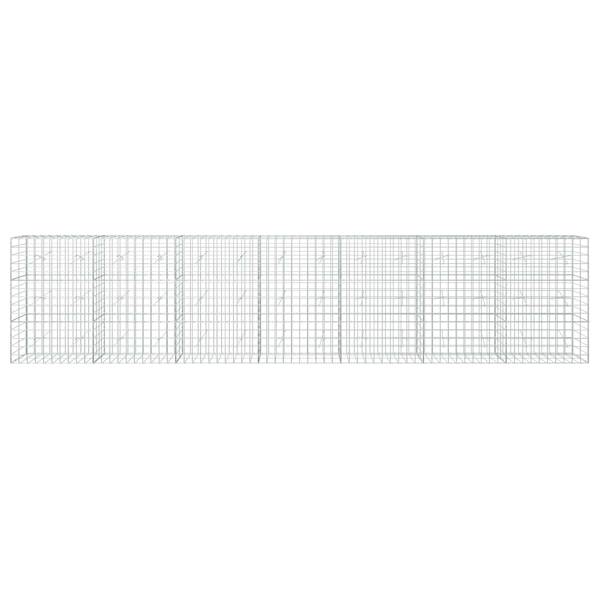 Γκαμπιόν με σύρμα 3,5 mm και πλέγμα 10x10 cm 700x20x150 εκ