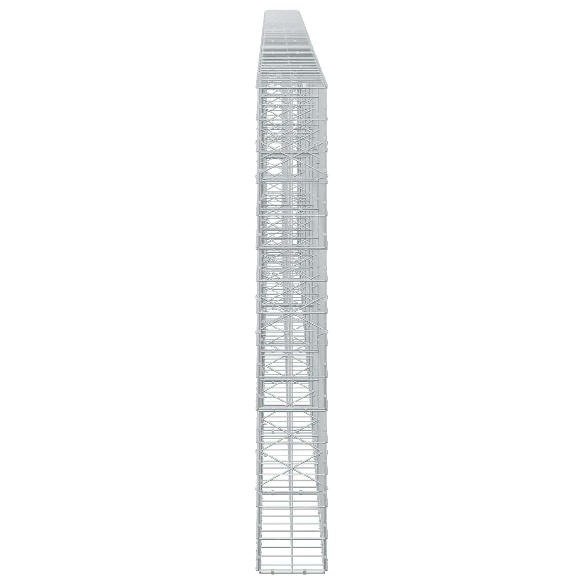Γκαμπιόν με σύρμα 3,5 mm και πλέγμα 10x10 cm 750x20x150 εκ - Pakobazaar