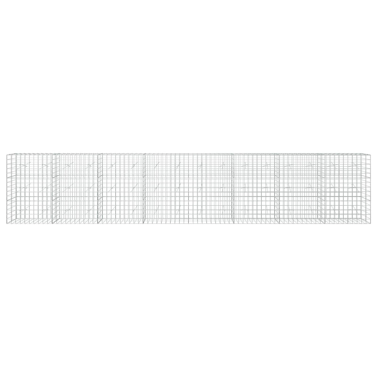 Γκαμπιόν με σύρμα 3,5 mm και πλέγμα 10x10 cm 800x20x150 εκ - Pakobazaar