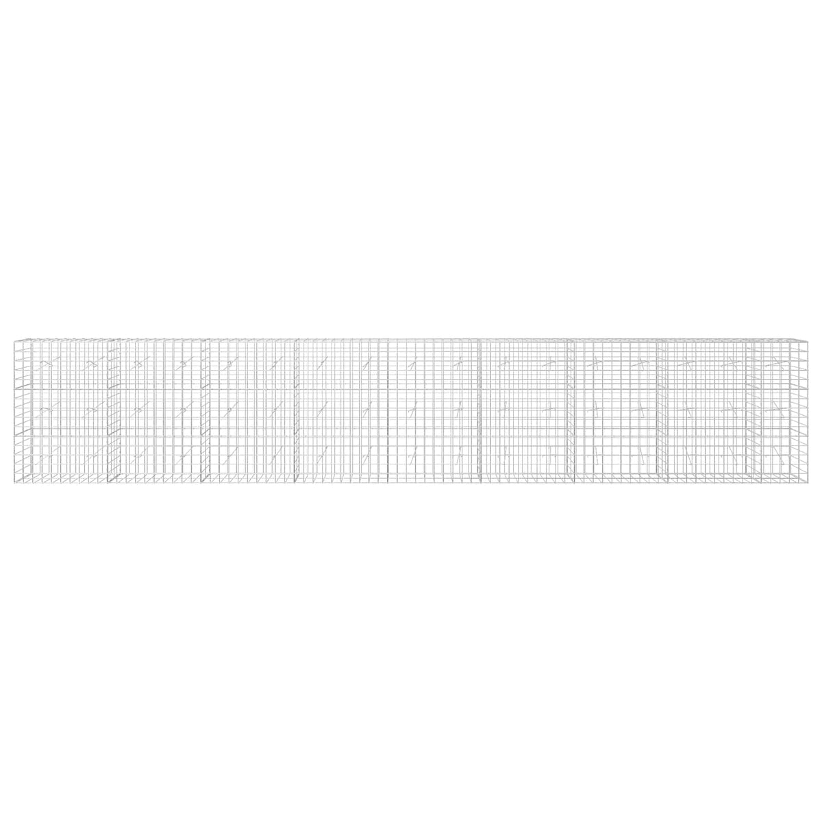 Γκαμπιόν με σύρμα 3,5 mm και πλέγμα 10x10 cm 850x20x150 εκ - Pakobazaar