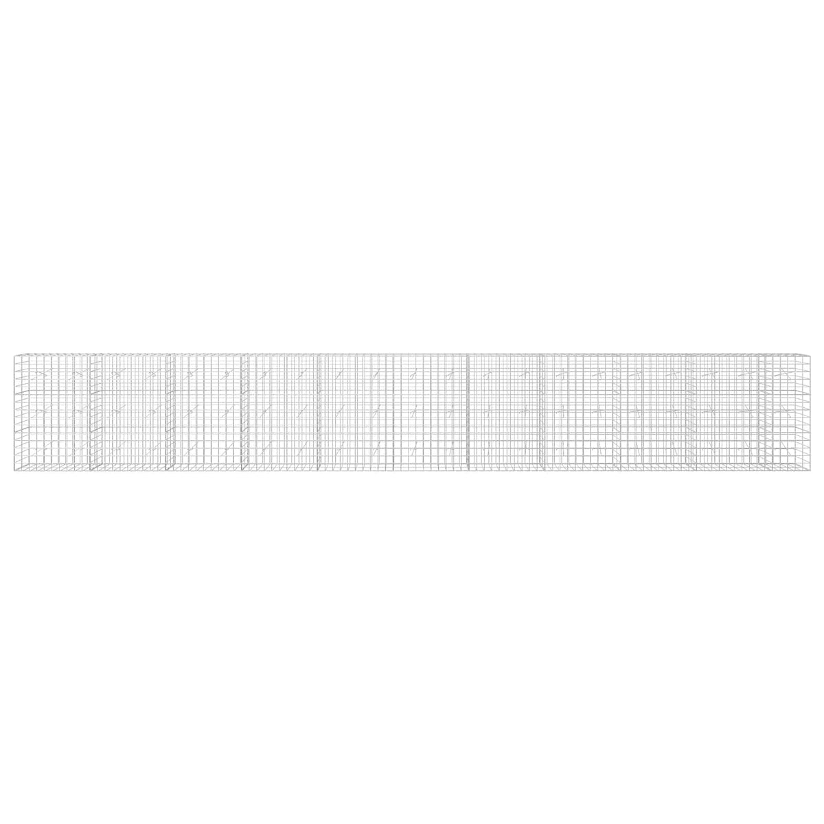 Γκαμπιόν με σύρμα 3,5 mm και πλέγμα 10x10 cm 1050x20x150 εκ - Pakobazaar