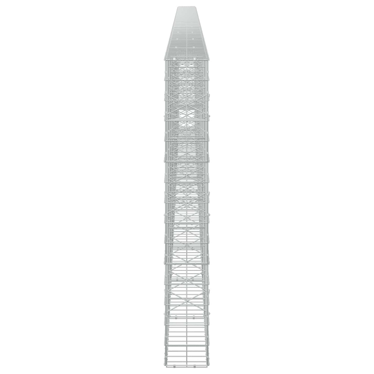 Γκαμπιόν με σύρμα 3,5 mm και πλέγμα 10x10 cm 1050x20x150 εκ - Pakobazaar