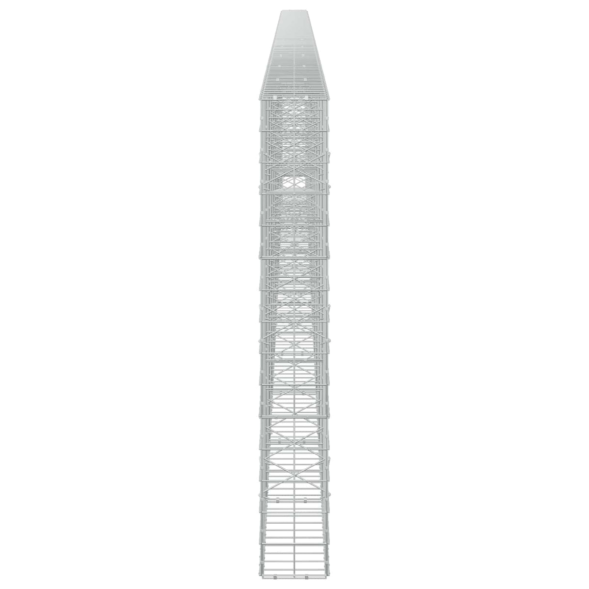 Γκαμπιόν με σύρμα 3,5 mm και πλέγμα 10x10 cm 1200x20x150 εκ - Pakobazaar