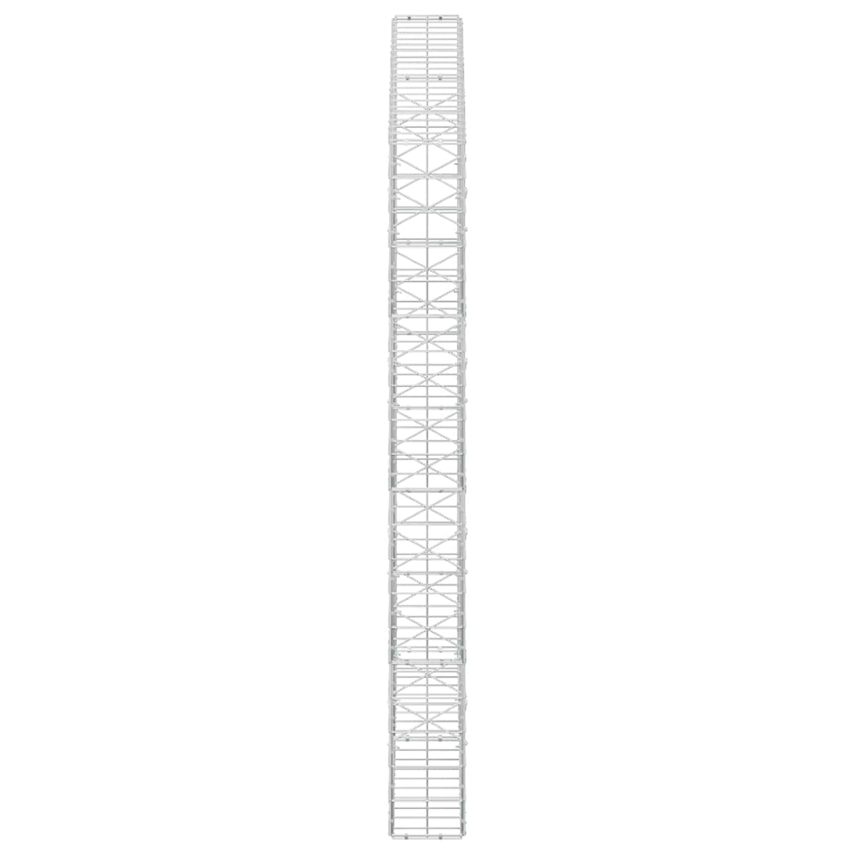 Γκαμπιόν με σύρμα 3,5 mm και πλέγμα 10x10 cm 200x20x200 εκ - Pakobazaar