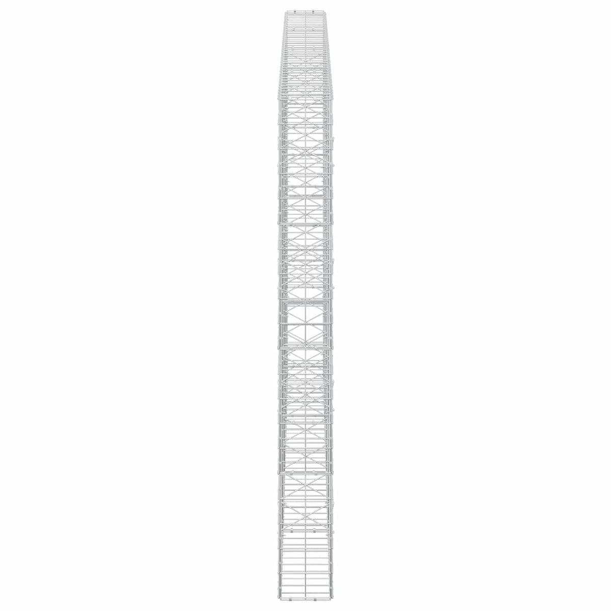 Γκαμπιόν με σύρμα 3,5 mm και πλέγμα 10x10 cm 400x20x200 εκ - Pakobazaar
