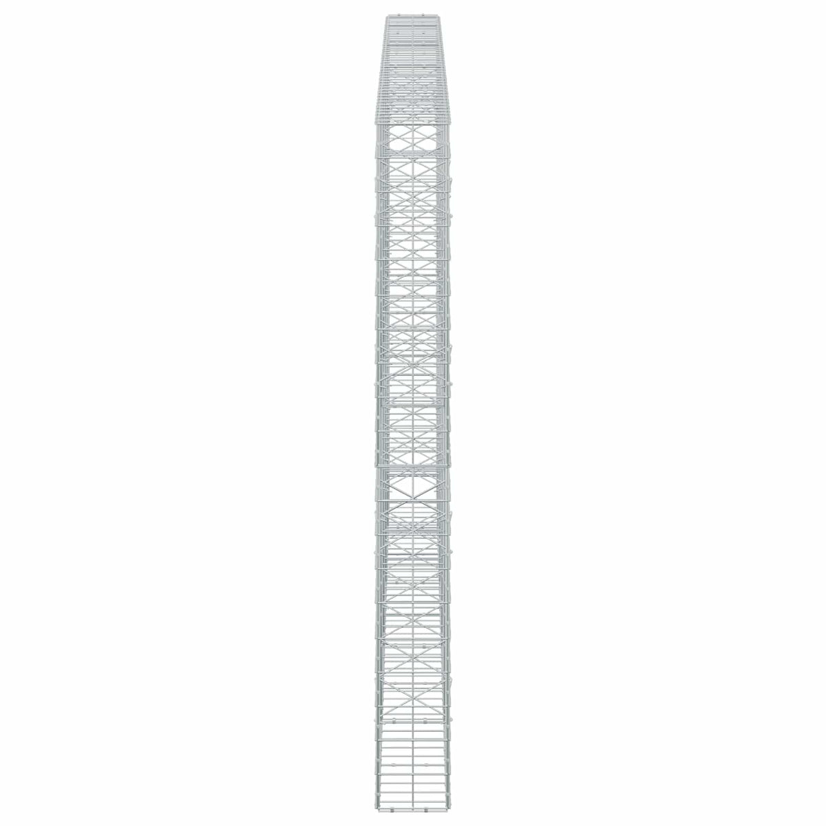 Γκαμπιόν με σύρμα 3,5 mm και πλέγμα 10x10 cm 450x20x200 εκ - Pakobazaar