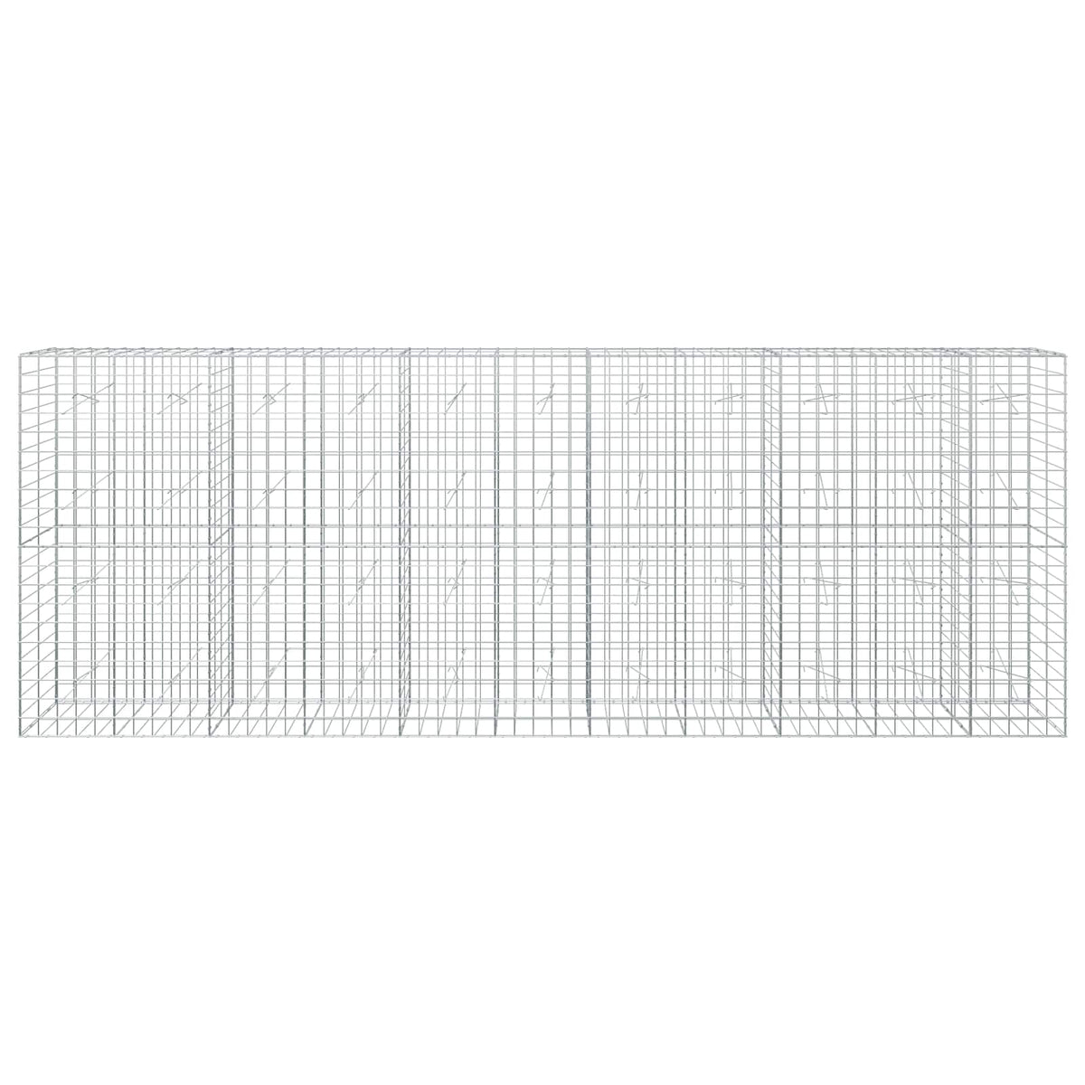 Γκαμπιόν με σύρμα 3,5 mm και πλέγμα 10x10 cm 550x20x200 εκ - Pakobazaar