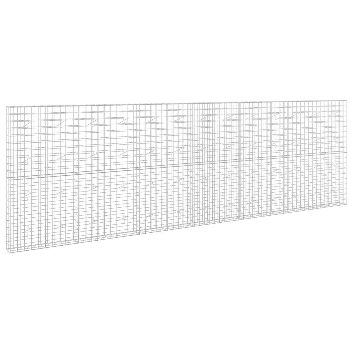 Γκαμπιόν με σύρμα 3,5 mm και πλέγμα 10x10 cm 650x20x200 εκ - Pakobazaar