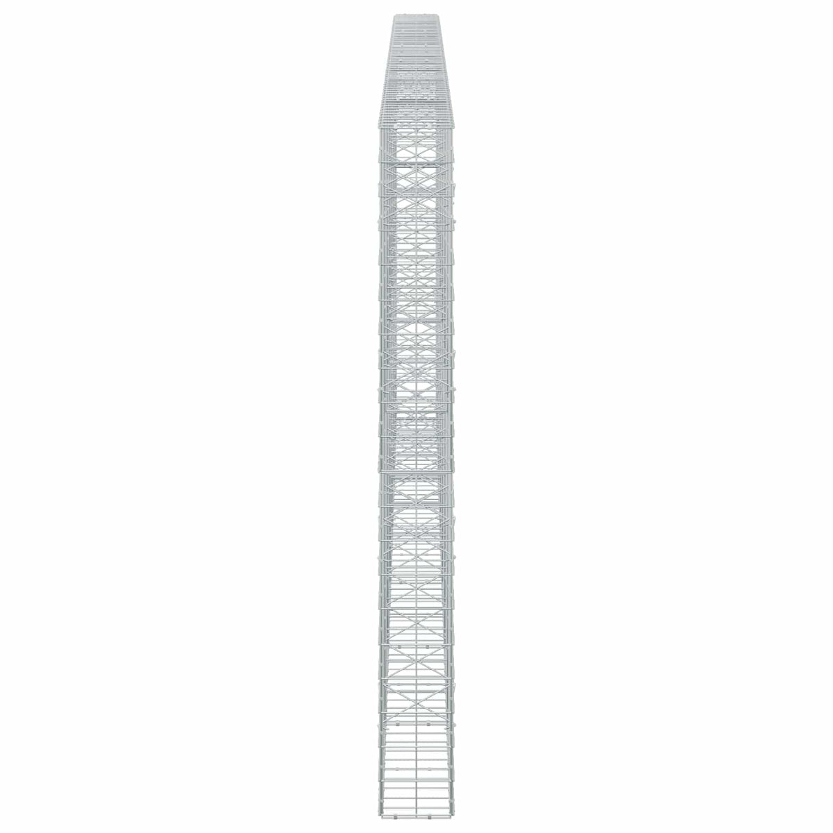 Γκαμπιόν με σύρμα 3,5 mm και πλέγμα 10x10 cm 650x20x200 εκ - Pakobazaar