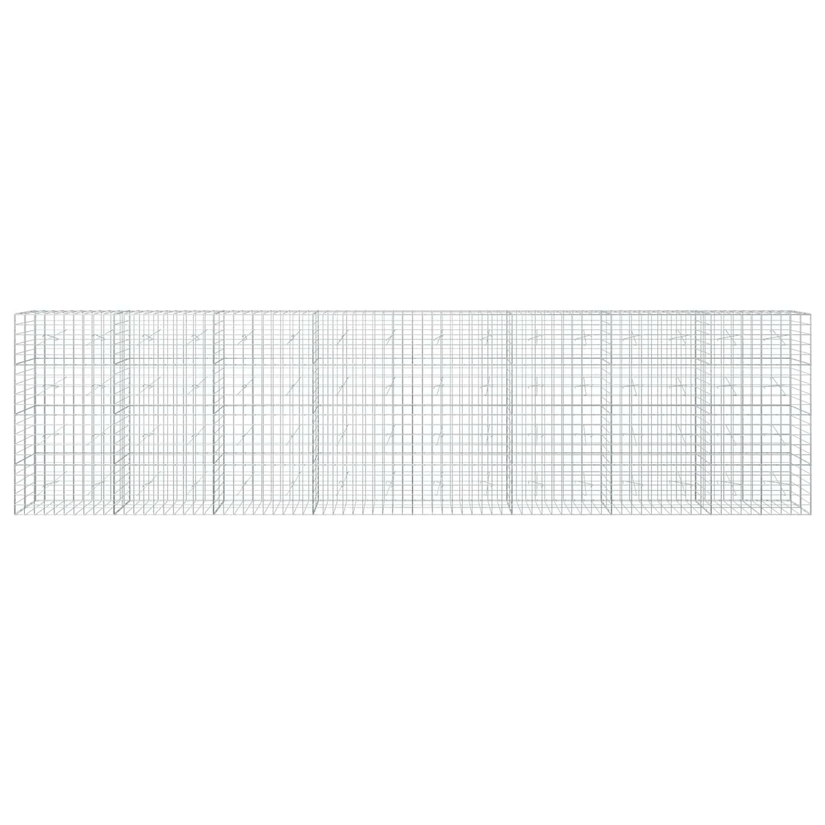 Γκαμπιόν με σύρμα 3,5 mm και πλέγμα 10x10 cm 800x20x200 εκ. - Pakobazaar