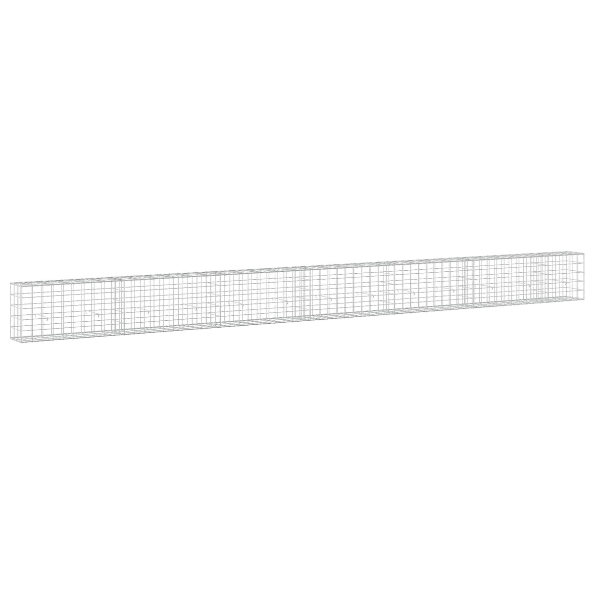 Γκαμπιόν με σύρμα 3,5 mm και πλέγμα 10x10 cm 650x30x50 εκ. - Pakobazaar