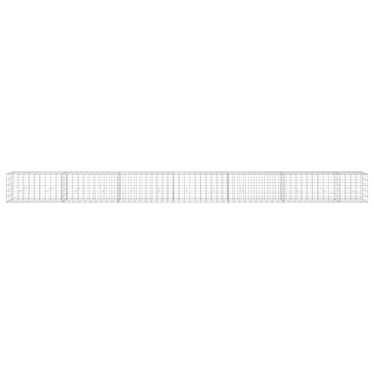 Γκαμπιόν με σύρμα 3,5 mm και πλέγμα 10x10 cm 650x30x50 εκ. - Pakobazaar