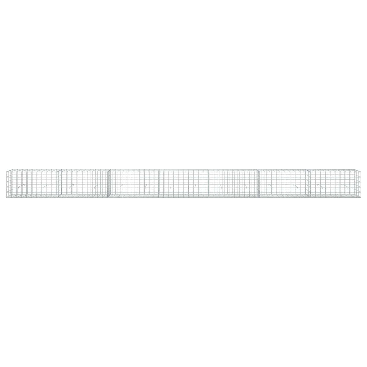 Γκαμπιόν με σύρμα 3,5 mm και πλέγμα 10x10 cm 700x30x50 εκ. - Pakobazaar