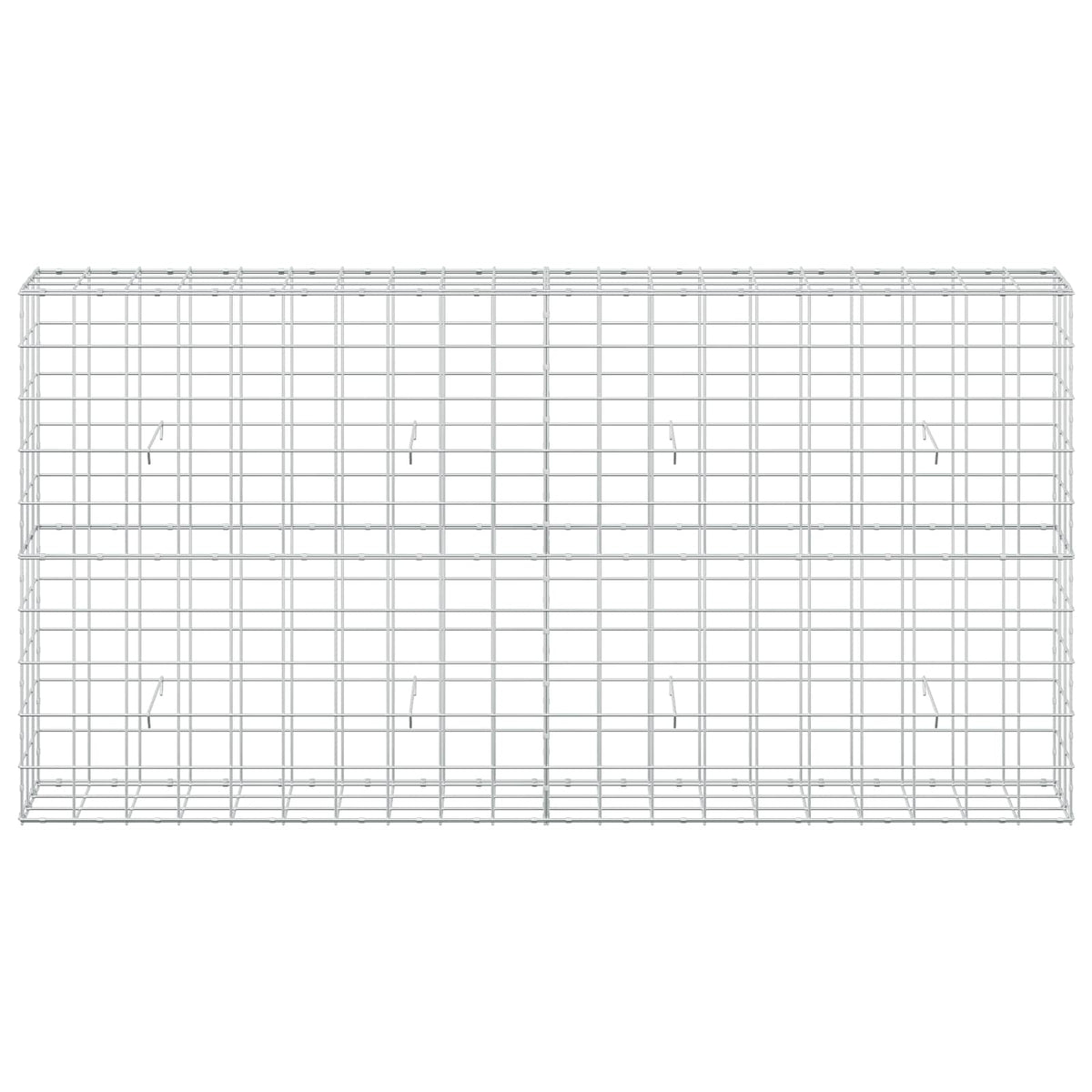 Γκαμπιόν με σύρμα 3,5 mm και πλέγμα 10x10 cm 200x30x100 εκ - Pakobazaar
