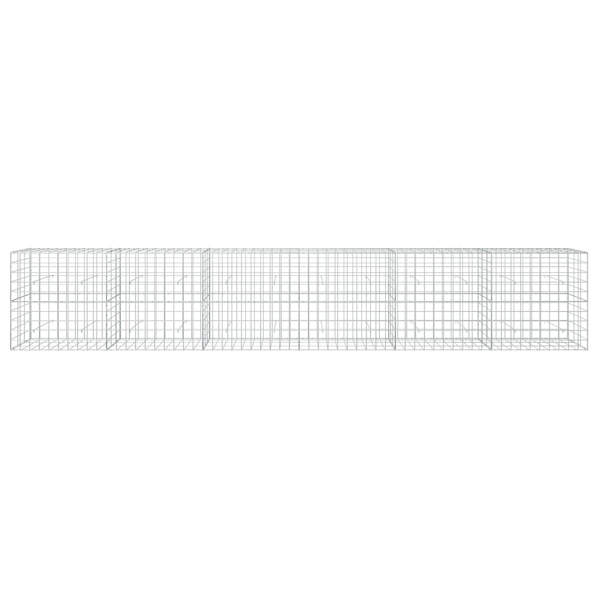 Γκαμπιόν με σύρμα 3,5 mm και πλέγμα 10x10 cm 600x30x100 εκ - Pakobazaar